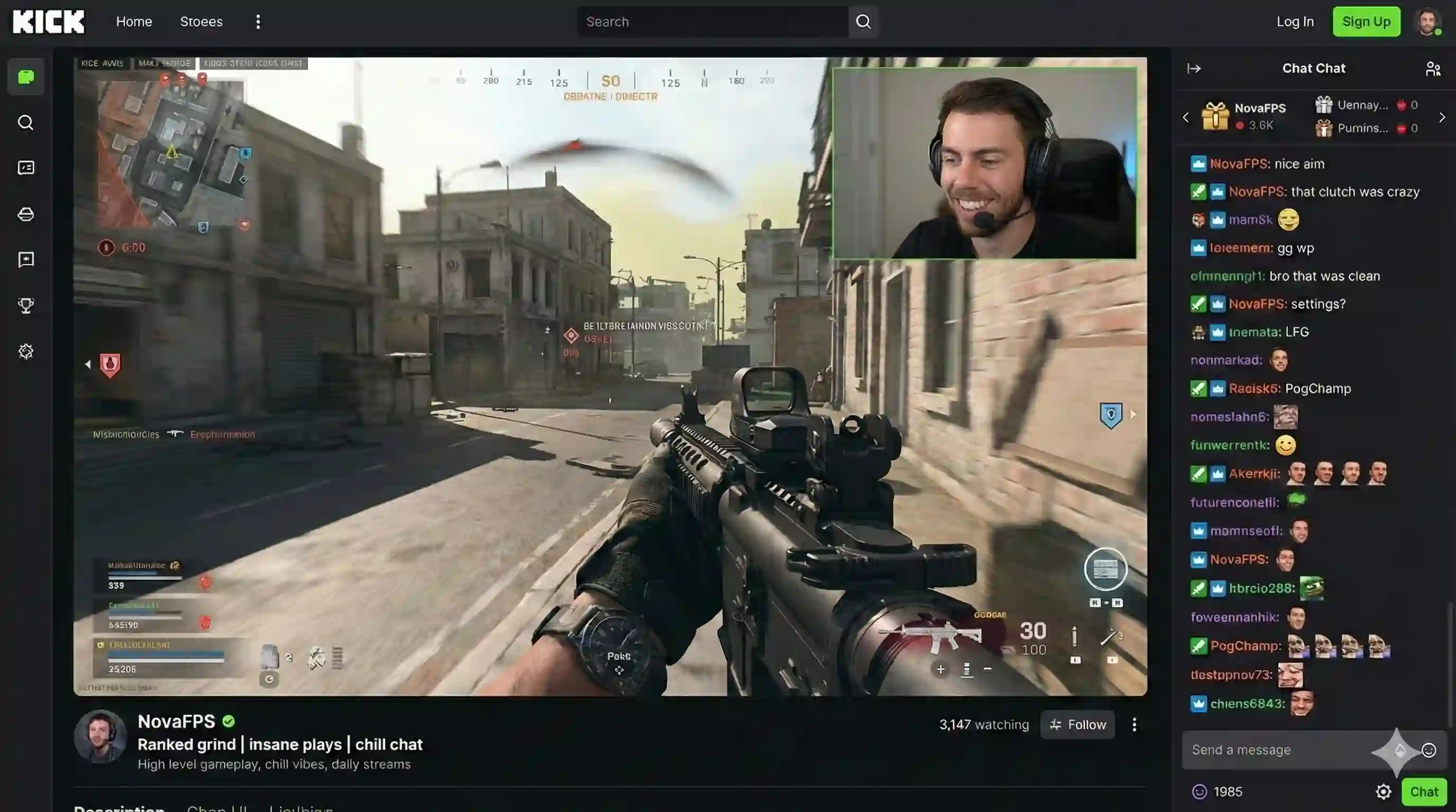 KickBoost öncesi - düşük izleyici sayısı